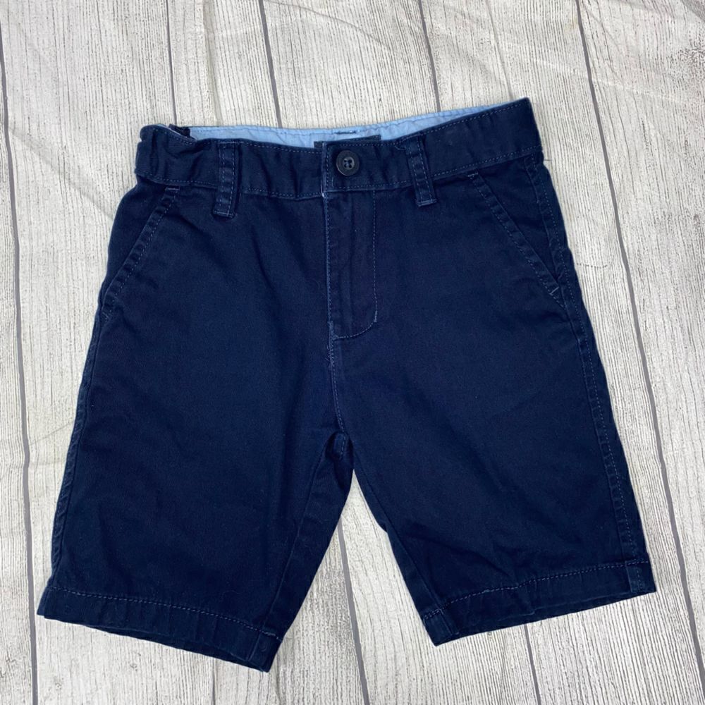 Nautica kids uniform chino shorts navy blue sz 5